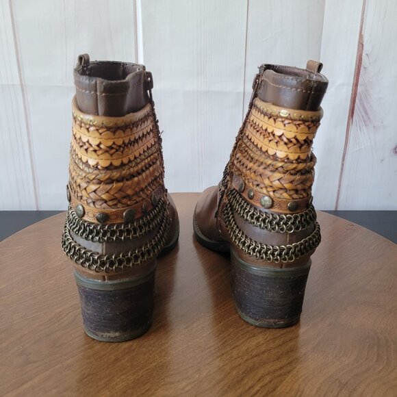 Buckle Bull Boxer Women’s Sz 7.5 Ankle Booties, Brown, Inside Zipper, EUC - Picture 3 of 11